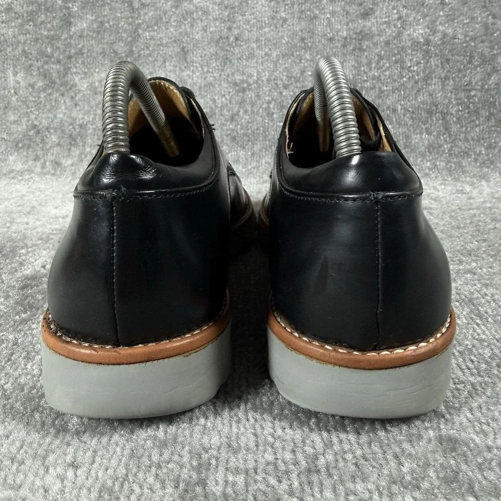 Z Zegna Hybrid Dress Shoes Men's 8 Black Lace Up Plain Toe Derby Italy